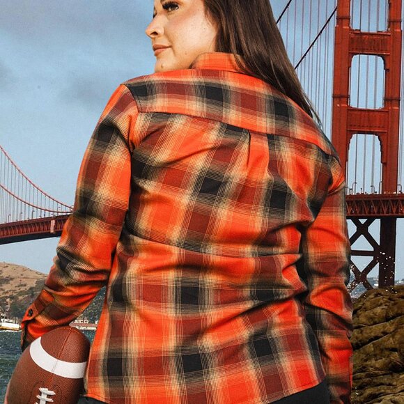 DIXXON Flannel FAITHFUL Flannel Shirt - SAN FRANCISCO 49ERS- Women's XL - Picture 5 of 7